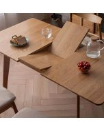 Guri Scandinavian Solid Wood Extendable Dining Table (1400 - 1800)