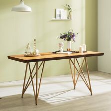 Tavolo Scandinavian Natural Woodslab Table with X Legs 1900 (Clearance Online Special)