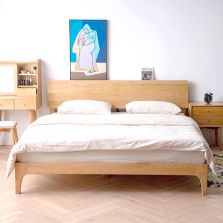 Yasu Nature Solid Oak Smart Bed Frame 