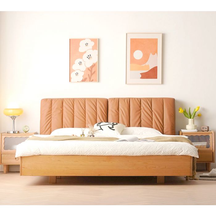 Scandinavian Floating Bed Frame (With Headrest) (Display Clearance Sale)