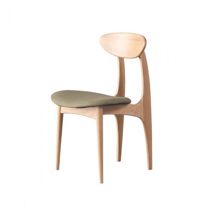 Guri (Devon Green Fabric) Wooden Dining Chair