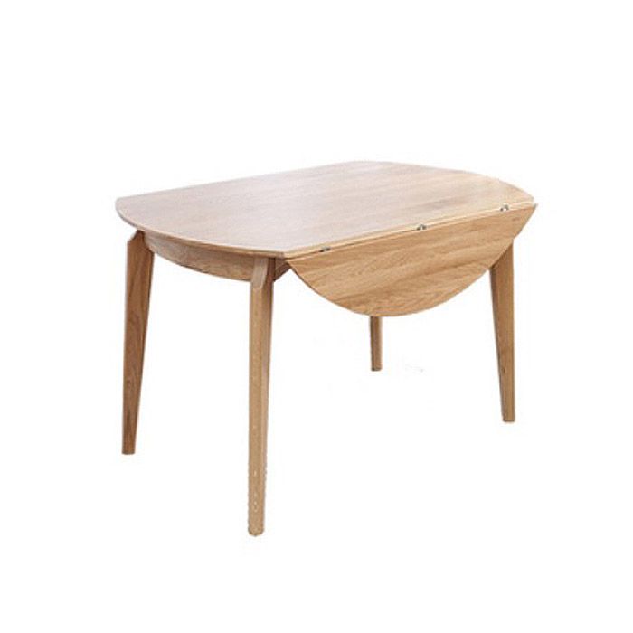 Guri Scandinavian Solid Wood Extendable Round Dining Table (1350)