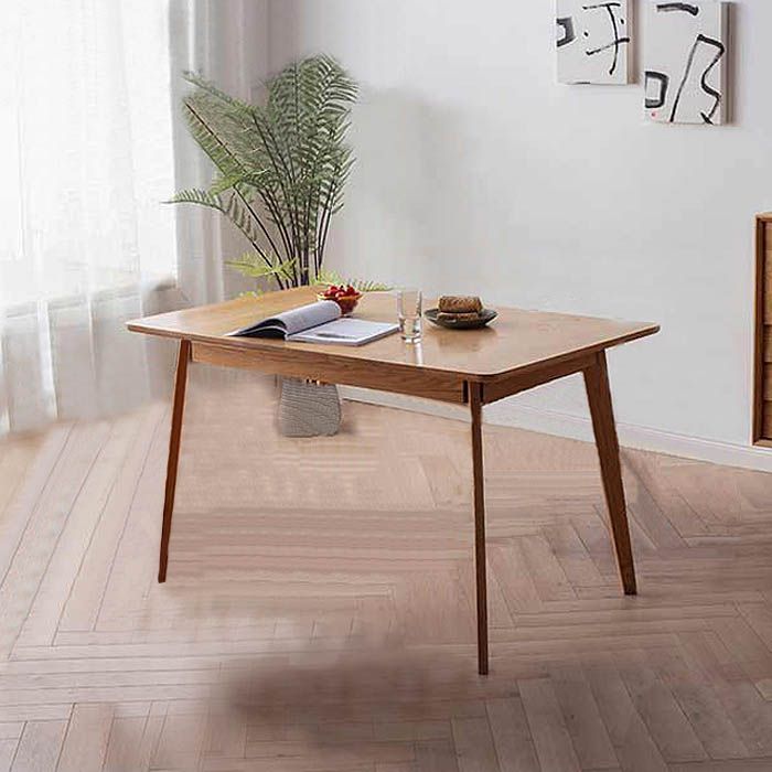 Guri Scandinavian Solid Wood Extendable Dining Table (1400 - 1800)
