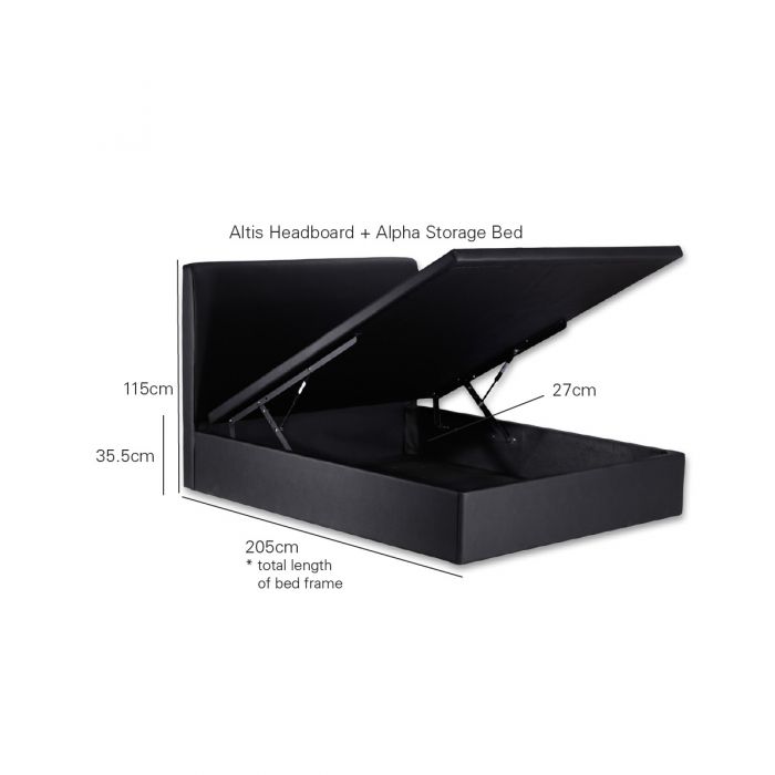Maxcoil storage bed frame sale
