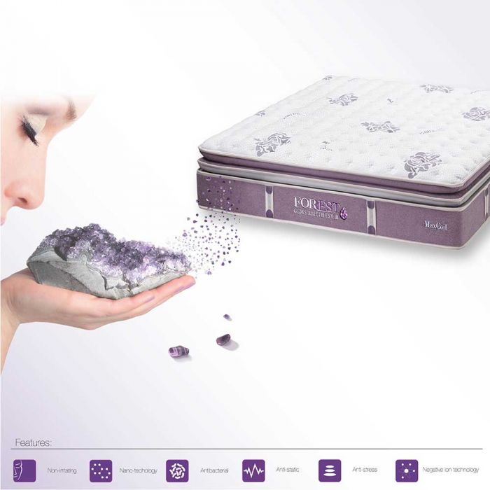 Maxcoil Forest Gems Amethyst Ii Mattress Pillow Top