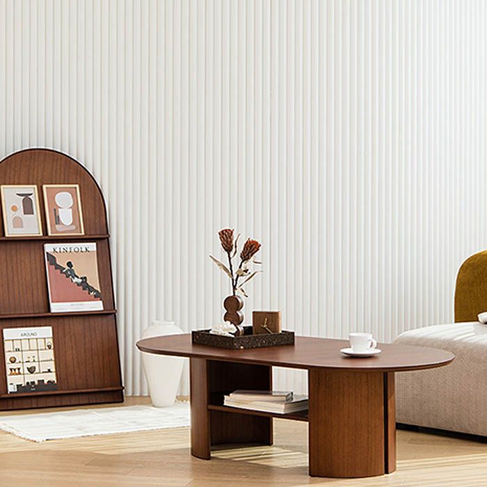 Retro walnut coffee table deals
