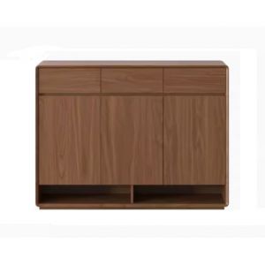 Credenze Walnut Shoe Rack 120cm (Clearance)