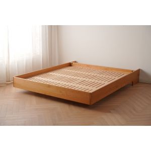 Yasu Levion Solid Oak Floating Bed Frame (King)