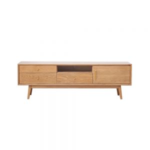 Guri Oak Scandinavian Solid Wood TV Console 1500