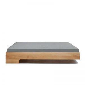 Yasu Levion Solid Oak Floating Bed Frame (Queen)