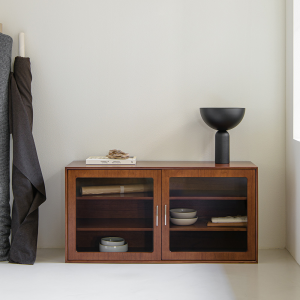 Den FIKA 2 Door Glass Cabinet