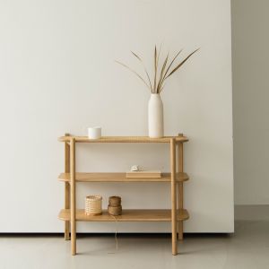 May Rattan Bohemian 3-Tier Shelf