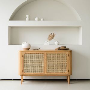 May Rattan Bohemian Sideboard Cabinet 