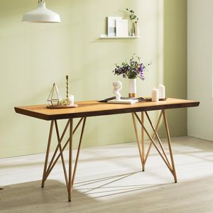 Tavolo Scandinavian Natural Woodslab Table with X Legs 1900 (Clearance Online Special)