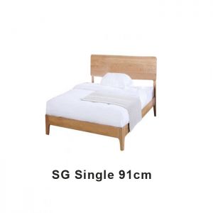 Yasu Nature Solid Oak Bed Frame - SG Single