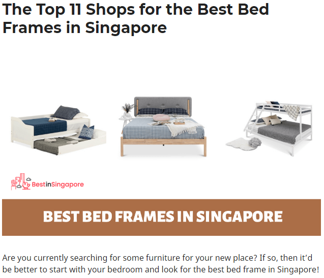 Best In Singapore Top 11 Shops for the Best Bed Frames in Singapore Cover