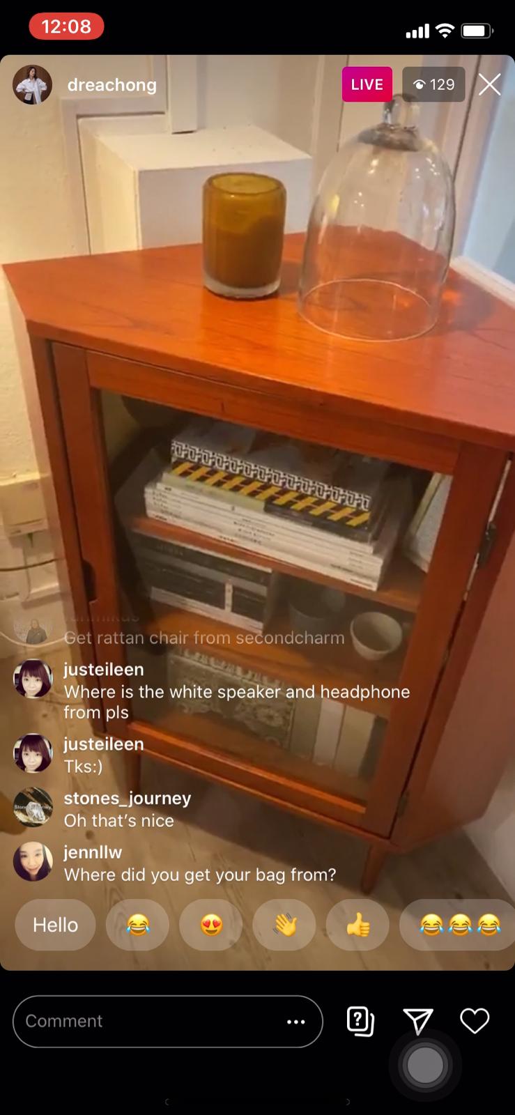 Born In Colour Skagen Danish Glass Cabinet (S) Featured in Andrea Chong's IG Live on Her DIY Workspace 2