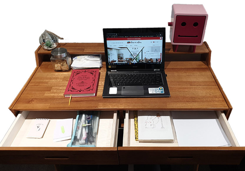New Retro Desk Console (Study Table) Open Drawers