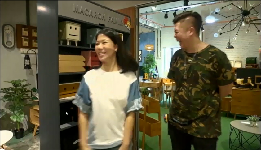 RenovAID Channel 5 Host Belinda Lee and Interior Designer Benny Enter Born In Colour Yishun