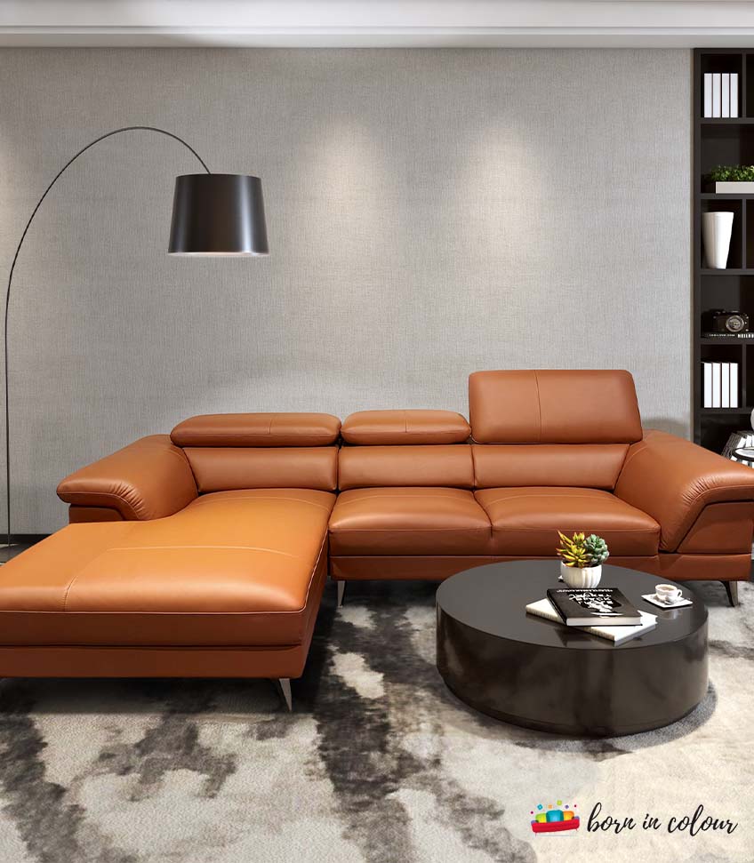 L-type leather sofa singapore