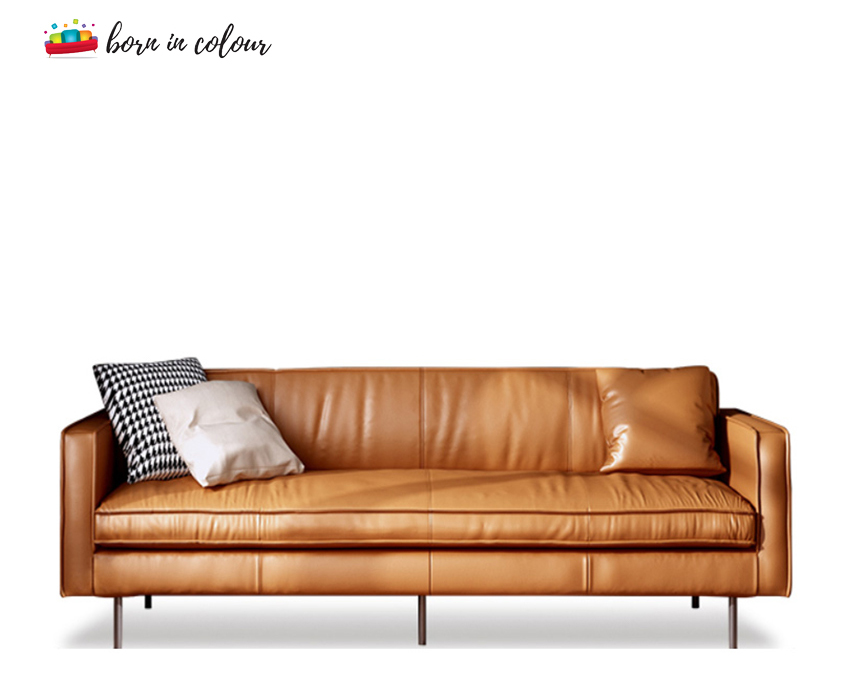reuben 3-seater leather sofa singapore