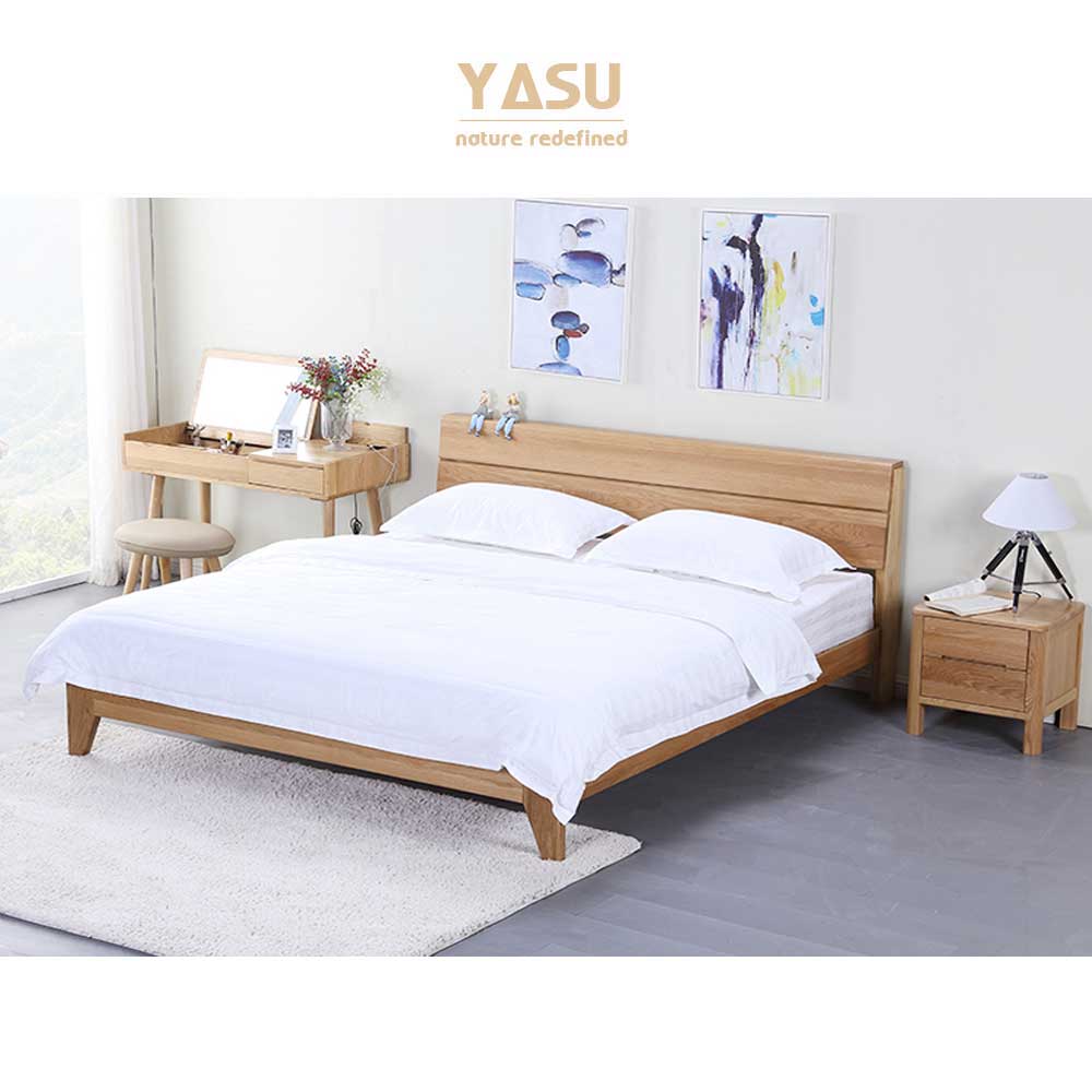 Yasu Nature Oak Bed Frame