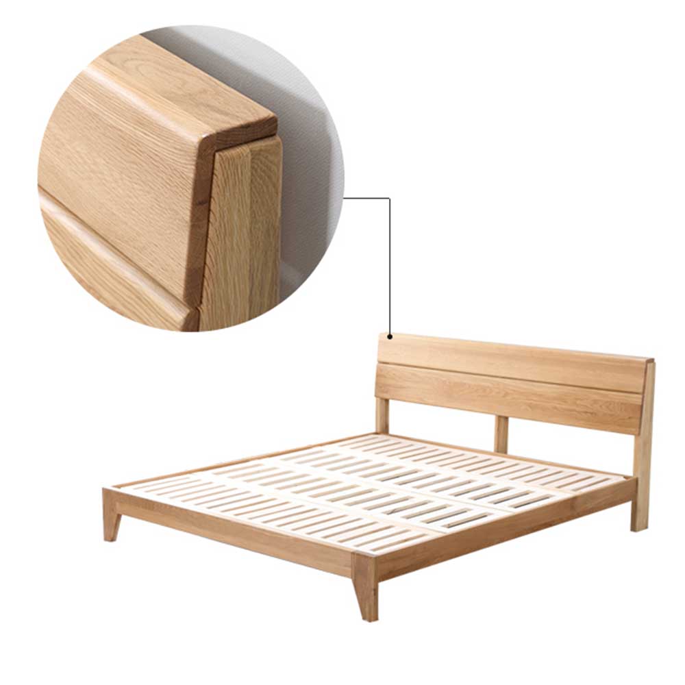 Yasu Nature Oak Bed Frame