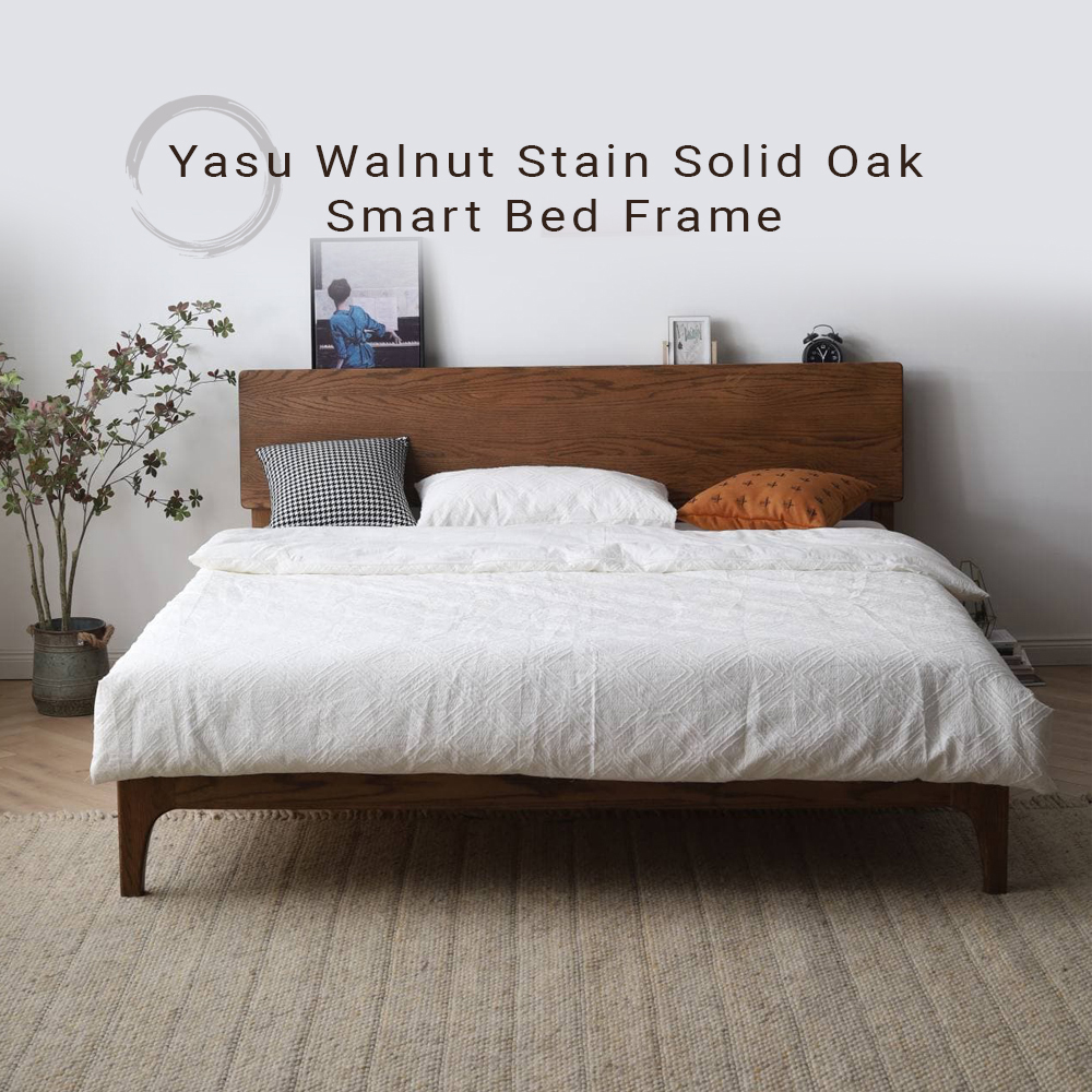 Bed online frame walnut