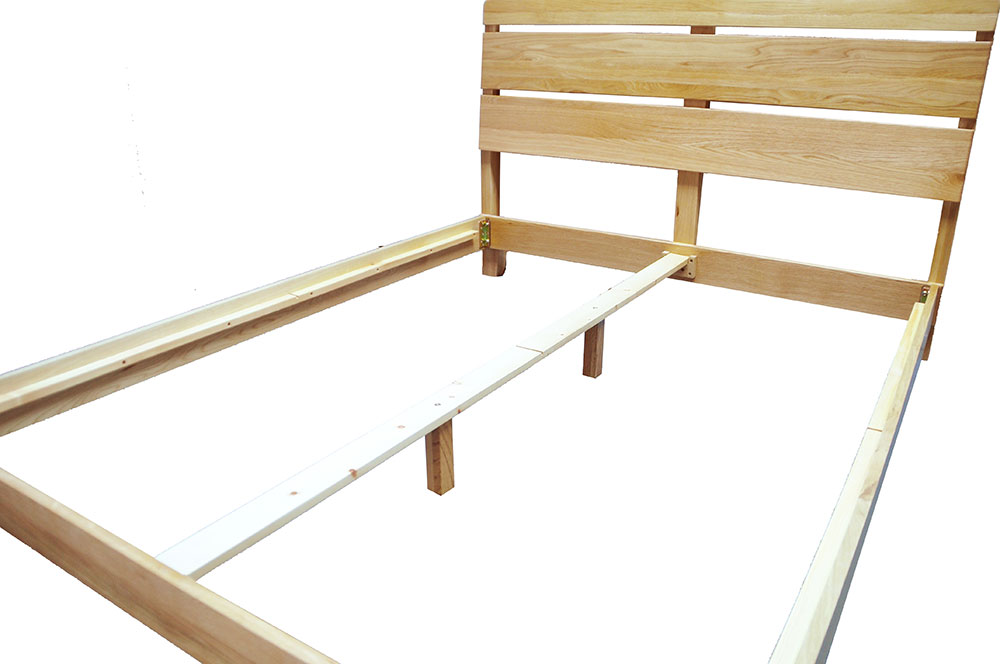 Yasu Nature Oak Minimalist Bed Frame