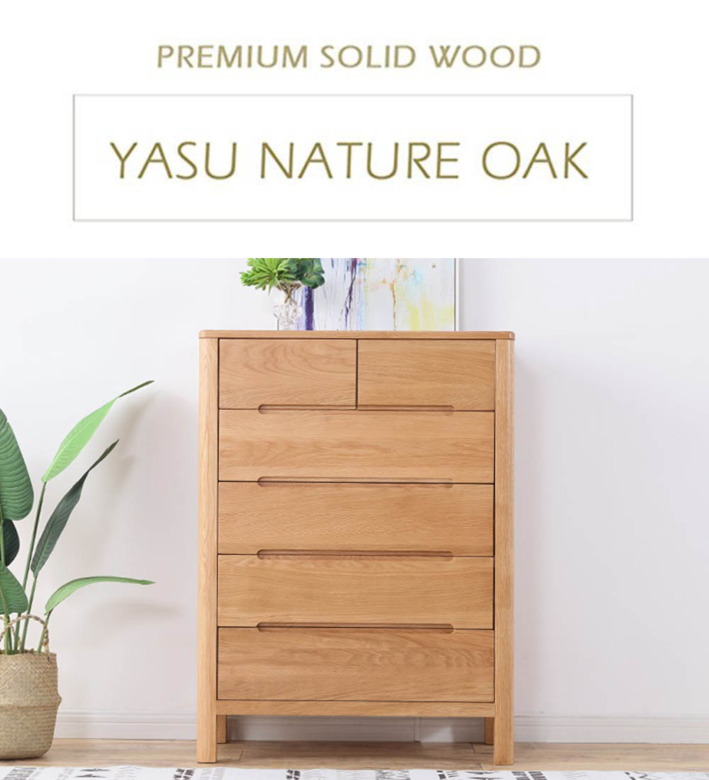 Solid wood 6 drawer clearance chest