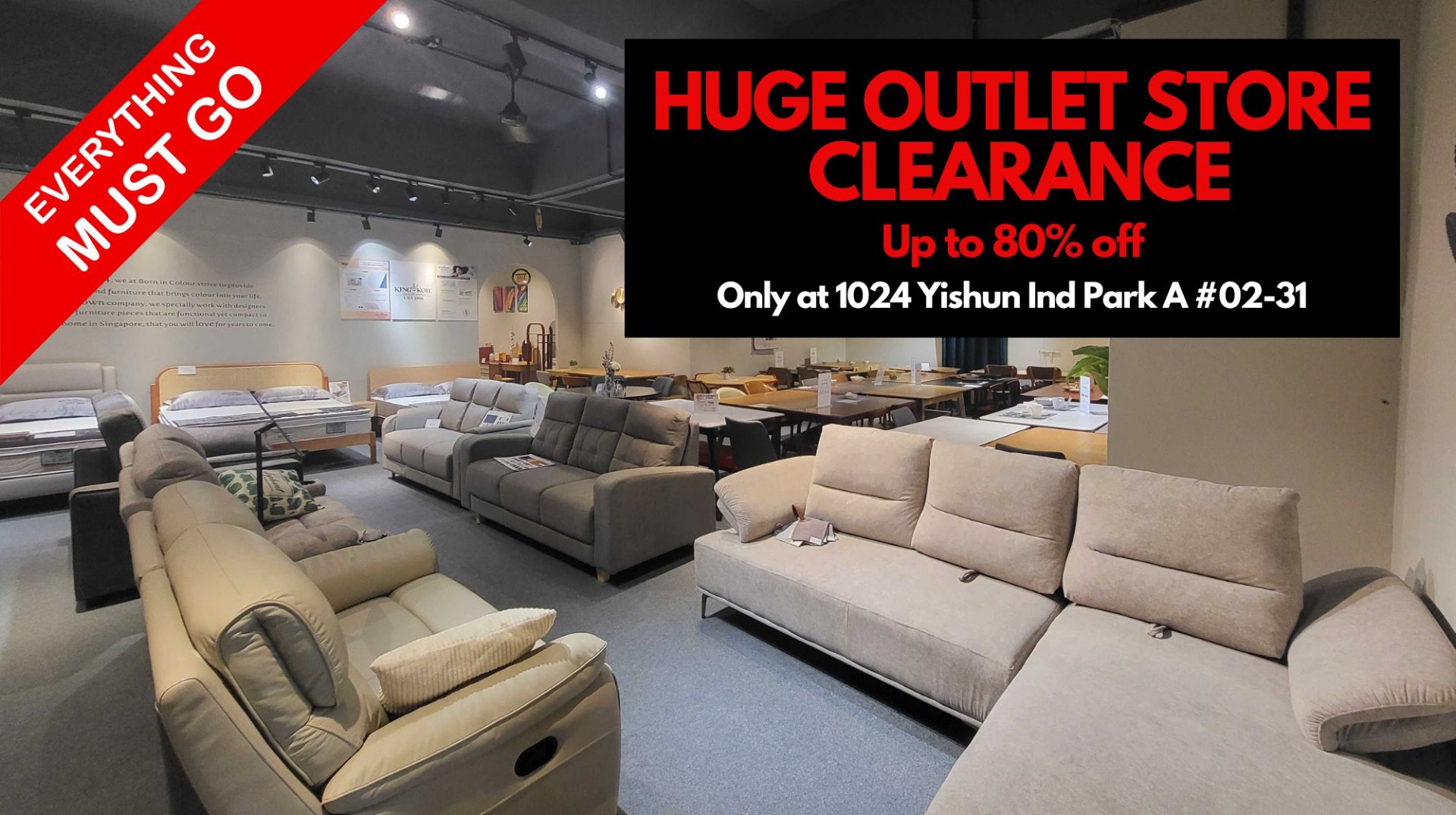 Huge Yishun Outlet Store Clearance Sale - Everything Must Go